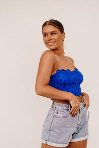 Lace Strapless Tube Top
