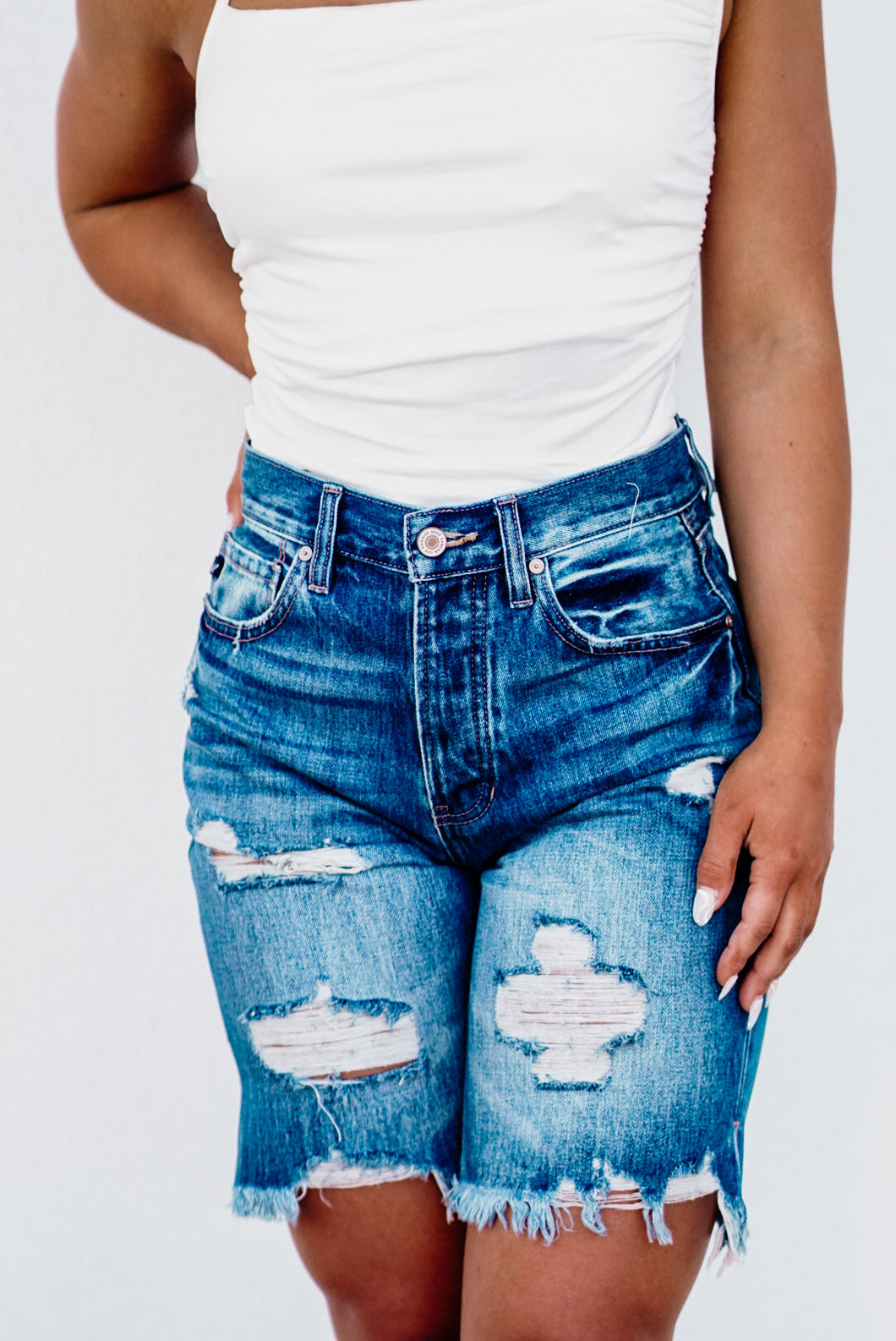 High Rise 90's Boyfriend Shorts