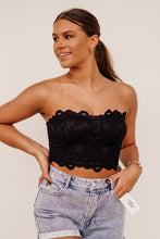 Load image into Gallery viewer, Lace Strapless Tube Top
