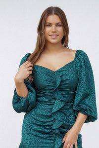 Purrfectly Ruffled Dress
