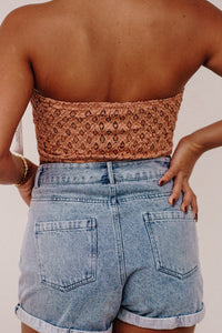 Lace Strapless Tube Top