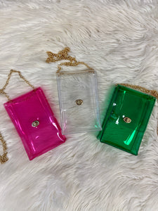 Gold Chain Tinted Small Purse