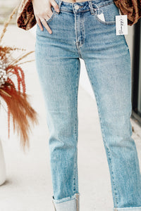 Moon Child Straight High Jeans