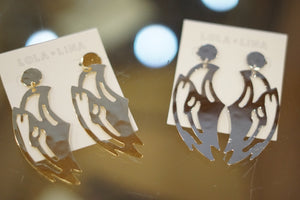 LARGE SO. MISS EAGLE EARRINGS - Breazy's Boutique