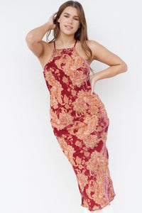 Wedding Bells Velvet Midi Dress