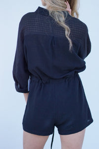 Don't Be Fooled Collar Romper