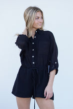 Load image into Gallery viewer, Don&#39;t Be Fooled Collar Romper