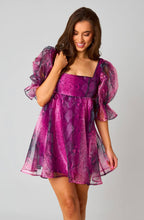Load image into Gallery viewer, Betsy Puff Sleeve Babydoll Dress