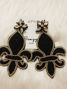 Mardi Gras Stone Earrings