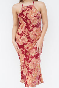 Wedding Bells Velvet Midi Dress