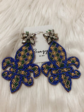 Load image into Gallery viewer, Mardi Gras Stone Earrings