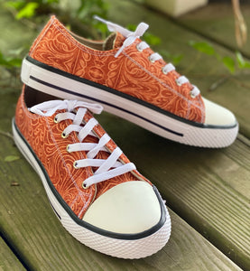 Tooled Leather Sneaks