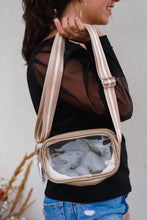 Load image into Gallery viewer, Away We Go Rectangle Clear Crossbody w/ Strap