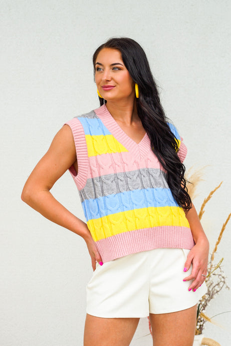 All The Deets Sweater Vest