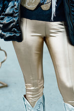 Load image into Gallery viewer, Holly Jolly Metallic Leggings